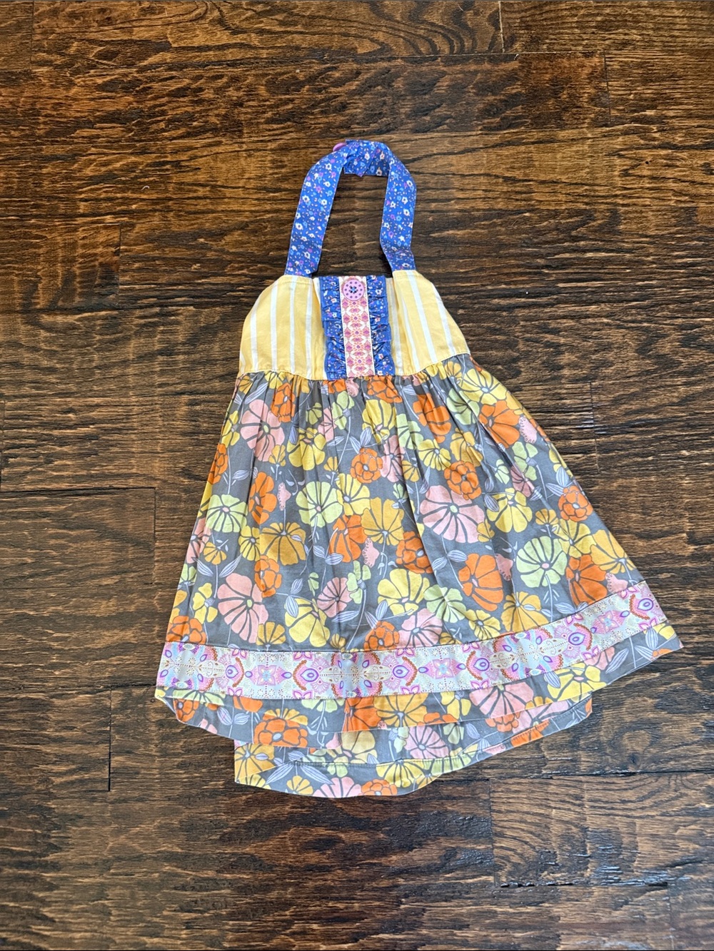 Matilda Jane Colorful Floral Sundress/ tunic with Mixed Prints